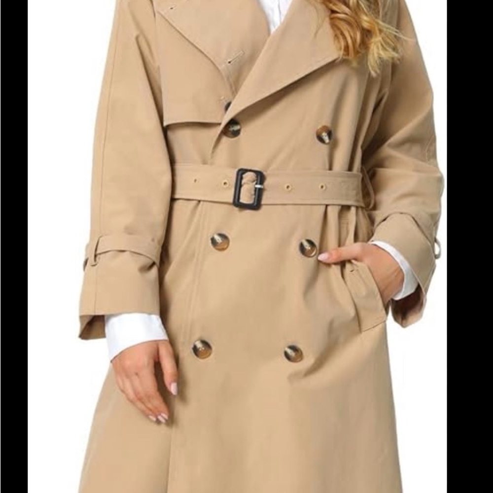 London Fog Beige Trench Coat - Picture 8 of 12